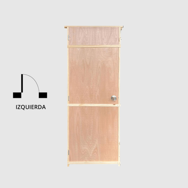 Puerta de madera interior 75 x 210 marco de 10