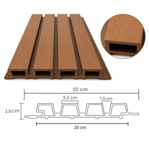 panel wpc revestimiento exterior harsen®