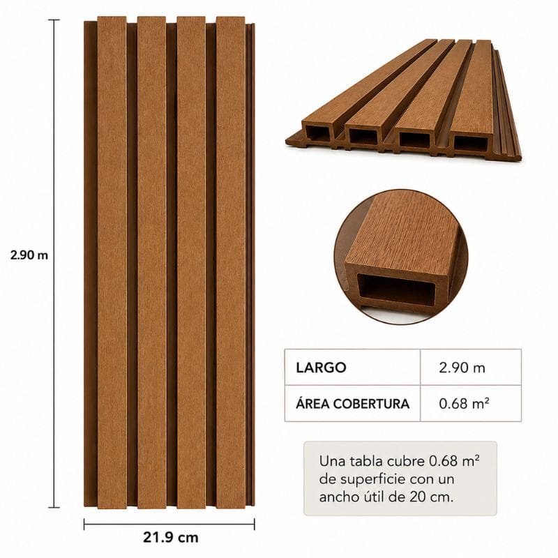 panel wpc revestimiento exterior harsen®